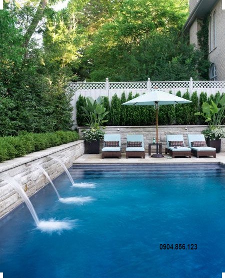 Xây bể bơi trong nhà ở gia đình